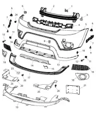  КЛИПСА 68078584AA CHRYSLER