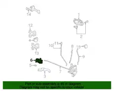 Ручка двери FORD F65Z1521819AA