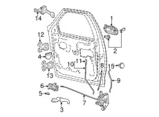 Ручка двери FORD F65Z1521819AA