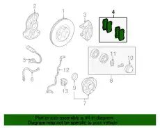 Тормозные колодки дисковые MB 004 420 50 20 28