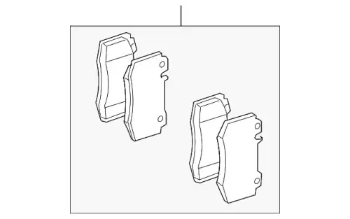Тормозные колодки дисковые MB 004 420 50 20 28