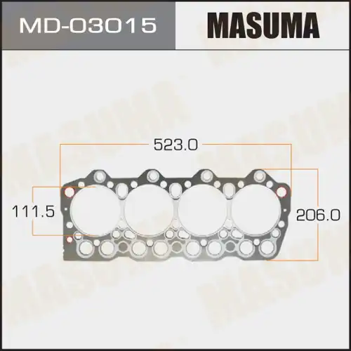 Прокладка ГБЦ MASUMA MD-03015