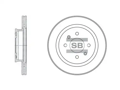 Тормозной диск SANGSIN SD1021