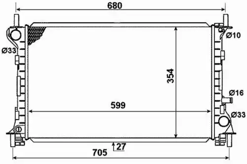 Радиатор кондиционера (конденсатор) NRF 58375