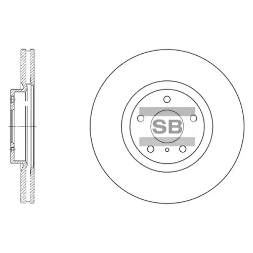 Тормозной диск SANGSIN SD4204