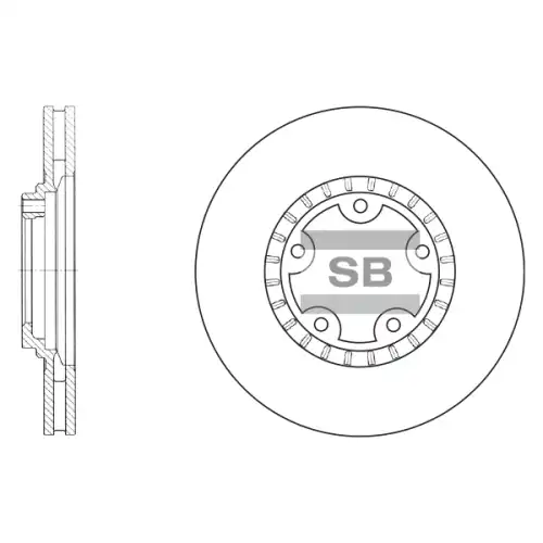 Тормозной диск SANGSIN SD1030