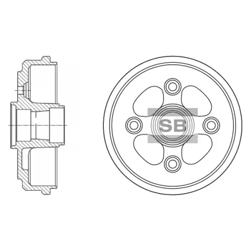 Тормозной барабан SANGSIN SD3011