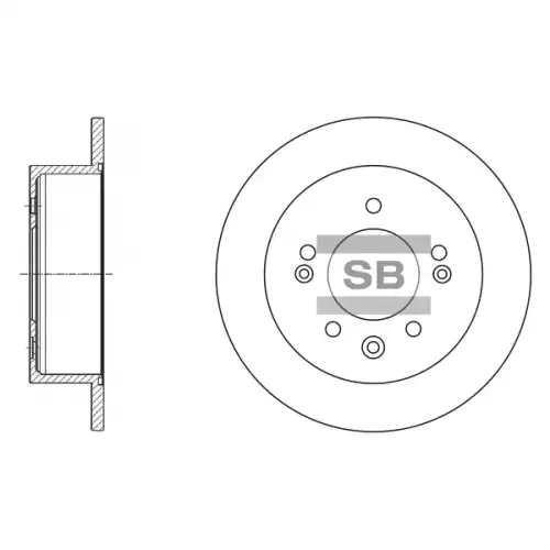 Тормозной диск SANGSIN SD1020