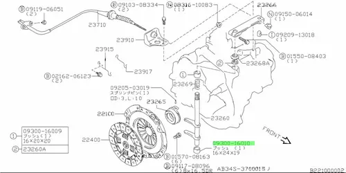  ВТУЛКА 0930016010 SUZUKI