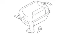 ГЛУШИТЕЛЬ ПРАВЫЙ CA2240100 MAZDA
