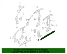 БОКОВОЙ ПОРОГ ПРАВ. M3 BL BBM470130B MAZDA