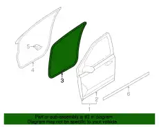 Уплотнитель двери FORD DT4Z7820708A