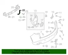 KD5352B22 STAY-BUMPER MAZDA
