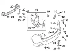 KD5352B22 STAY-BUMPER MAZDA