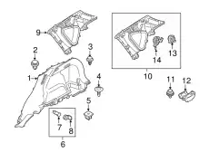 КЛИПСА КРЕПЕЖНАЯ KD4568865 MAZDA