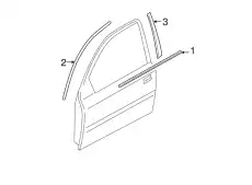 МОЛДИНГ ДВЕРИ / TAPE-FR DR BLACK FRAME U 863720U000 HYUNDAI