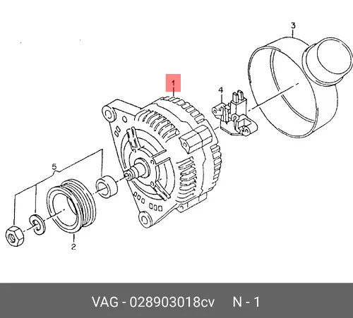 Генератор VAG 028903018CV