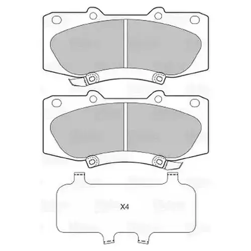 Тормозные колодки дисковые VALEO 601284