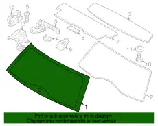 Стекло Зд Е46 51317024739 BMW
