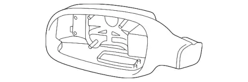 Корпус зеркала 31104059 VOLVO