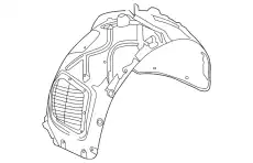 Подкрылок PORSCHE 95850496105