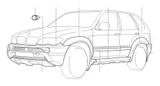 Накладка двери ! \BMW X5 E53 51 13 0 008 975