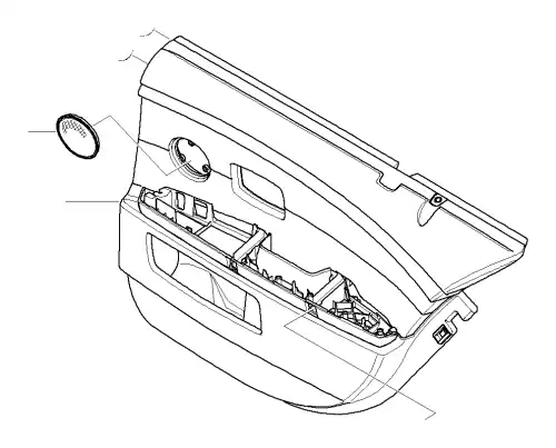 Обшивка двери П Зд Е66 51427144144 BMW