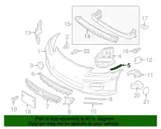  НАКЛАДКА КРЕПЕЖНАЯ 97050553502 PORSCHE