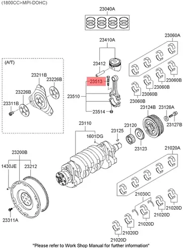 БОЛТ M10 235132A000 MOBIS