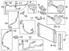 Компрессор кондиционера 38810RN0A01 HONDA