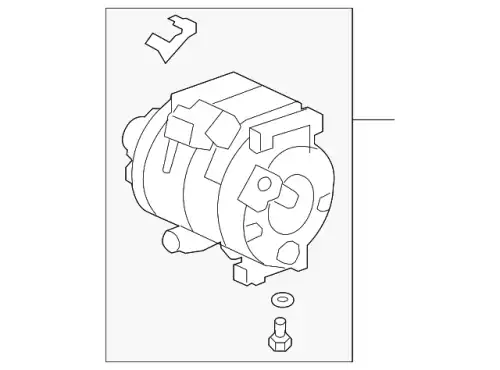 Компрессор кондиционера 38810RN0A01 HONDA