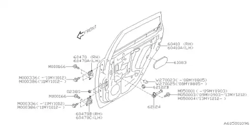 ДЕТАЛЬ 60409FG0019P SUBARU