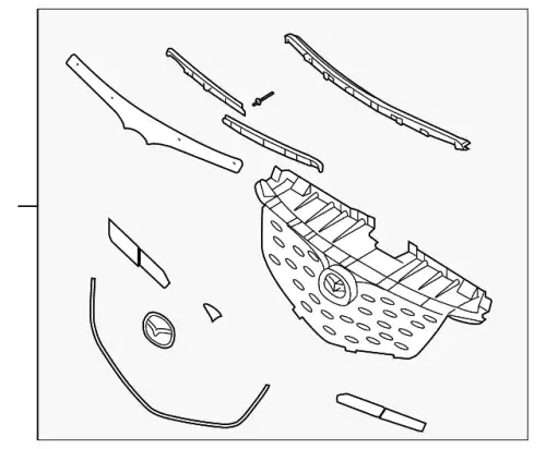 Решетка радиатора MAZDA LE4650710D29