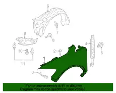 Крыло MAZDA TD1152210E