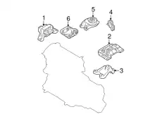 B37F39060D Опора двигателя MAZDA
