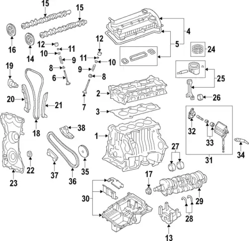 ПОРШЕНЬ ДВС (L3Y9-11-010) MAZDA