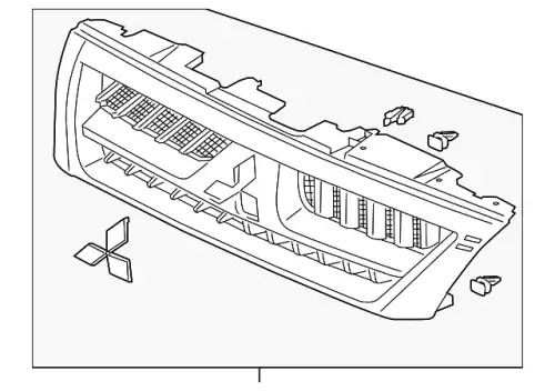 Решетка радиатора MITSUBISHI MN117202HA