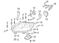 Проводка блока розжига cx-7 E221510H5 MAZDA