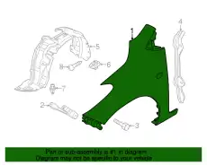 Крыло MAZDA D65152111C