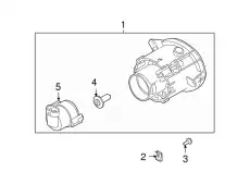 Фара противотуманная LAND ROVER XBJ000042