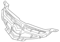 Решетка радиатора MAZDA B37F50711A