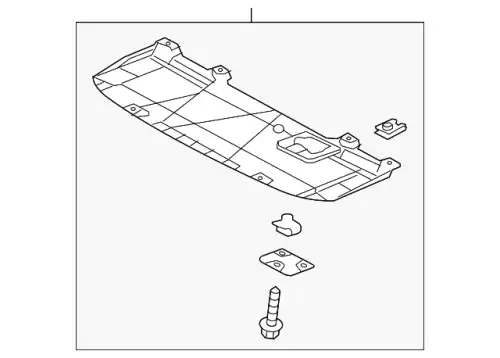  НИЖНИЙ ПЫЛЬНИК БАМПЕРА GHP95611Y MAZDA