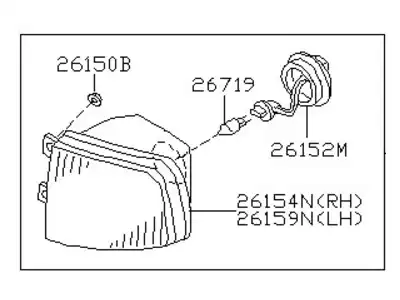 Фара NISSAN 261500W025