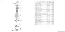 20381AA430 ПРУЖИНА ПОДВЕСКИ SUBARU