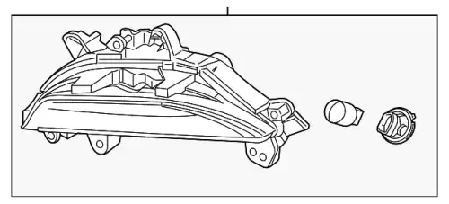 Фара противотуманная MAZDA B45A51350A