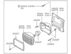 Фара NISSAN B606041G00