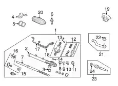 Рулевой наконечник HONDA 53560SNEA02