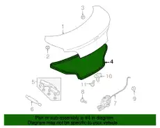 Ручка двери MAZDA F15156951D