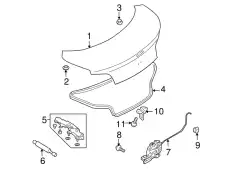 Ручка двери MAZDA F15156951D