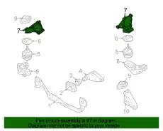  8D0199307G VAG КРОНШТЕЙН ОПОРЫ ДВИГАТЕЛЯ
